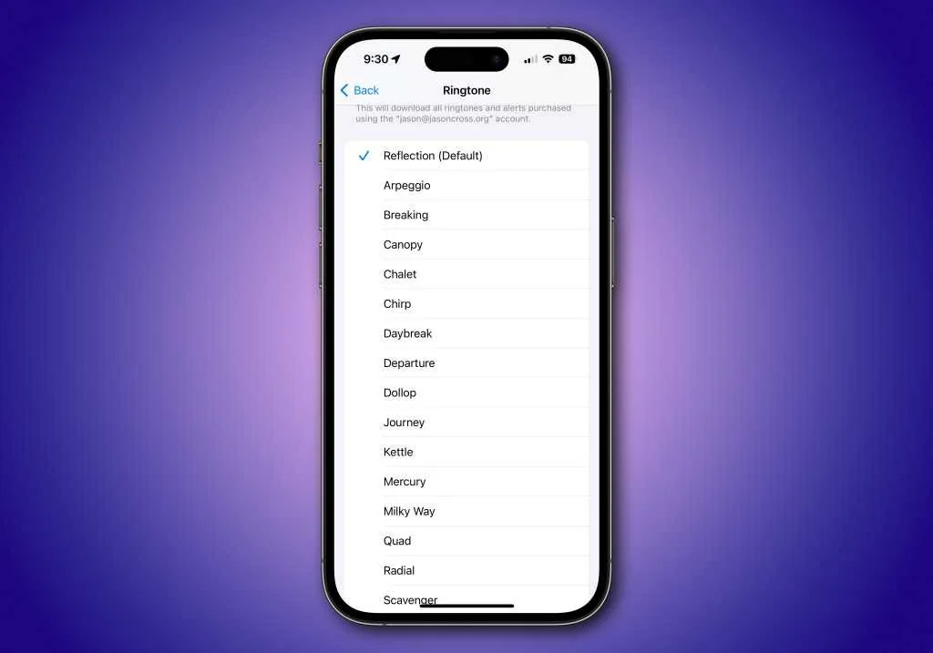 Музика iPhone 15 - Рингтон